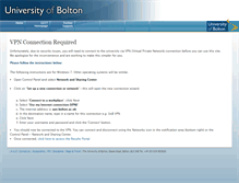 Tablet Screenshot of connect.bolton.ac.uk